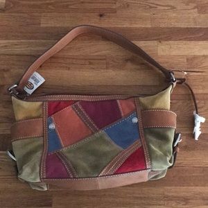 Fossil Castille Hobo Patchwork